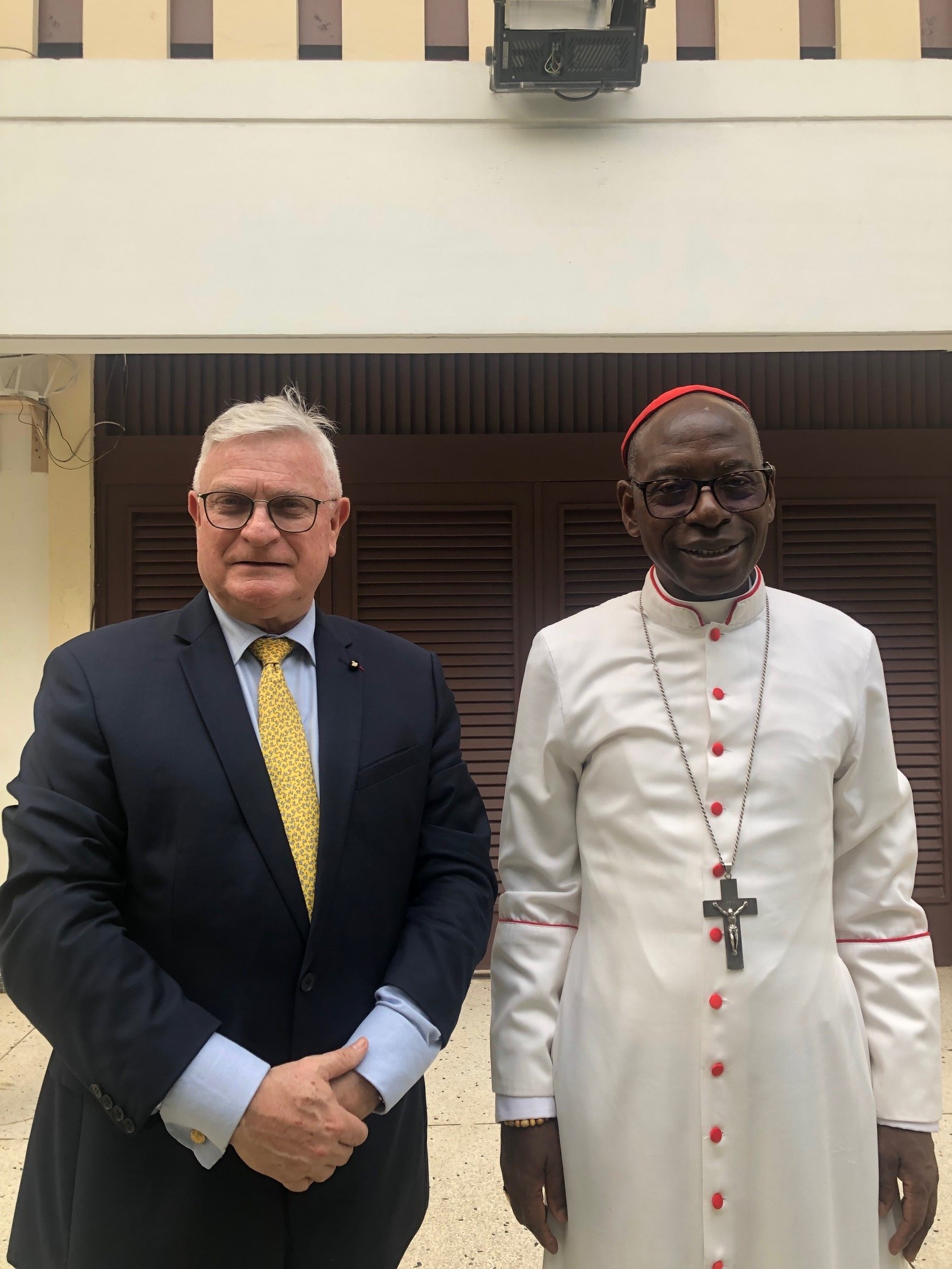 Visite à Mgr BESSI, archevêque d’Abidjan